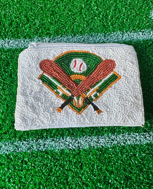 Baseball Field Coin Purse