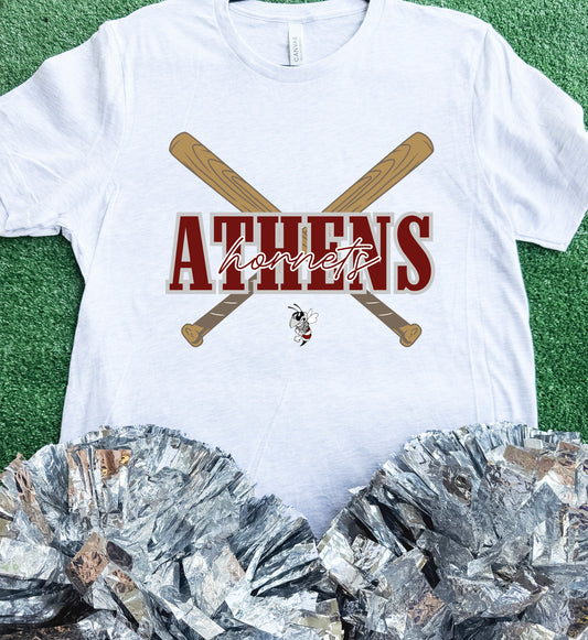 Athens Hornets Bat Tee
