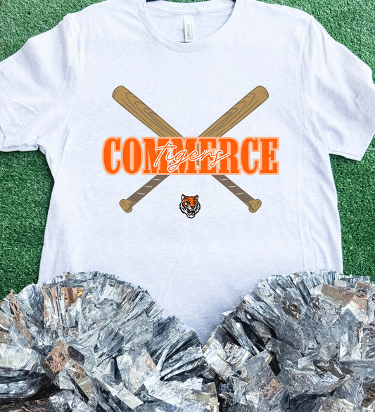 Commerce Tigers Bat Tee