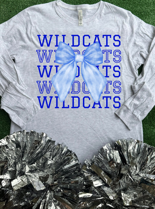 Rains Wildcats Bow Long Sleeve Tee