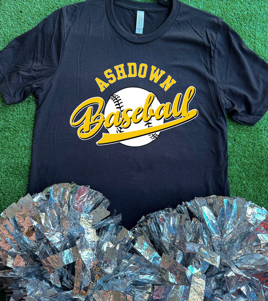Ashdown Panthers Baseball Curve Tee