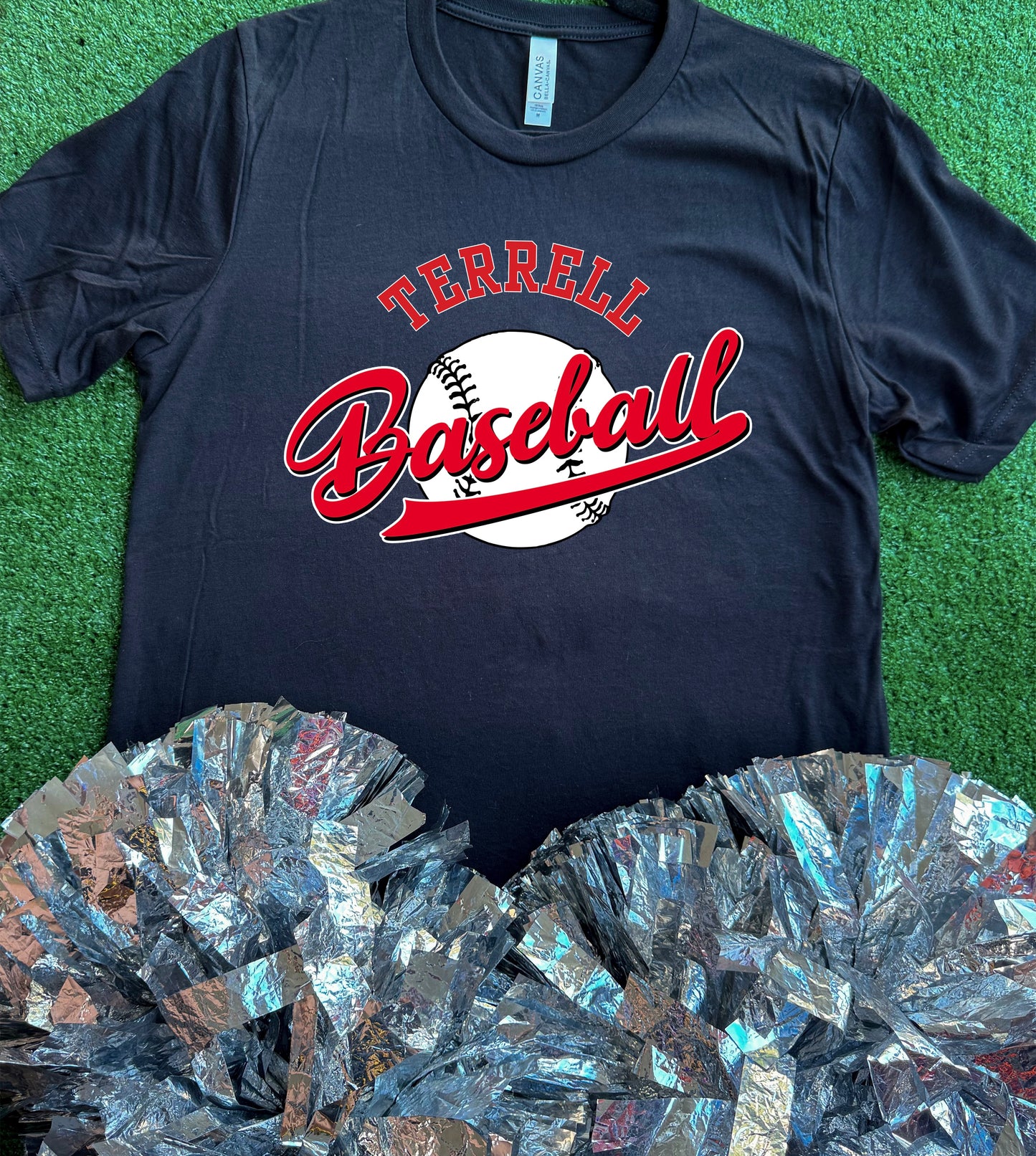 Terrell Tigers Baseball Curve Tee