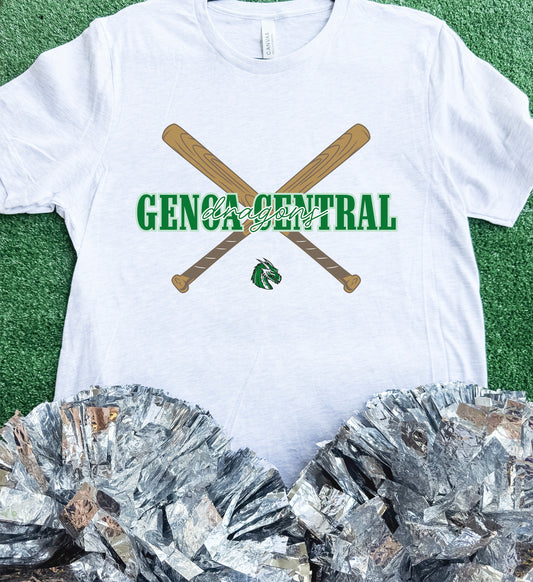 Genoa Central Dragons Bat Tee