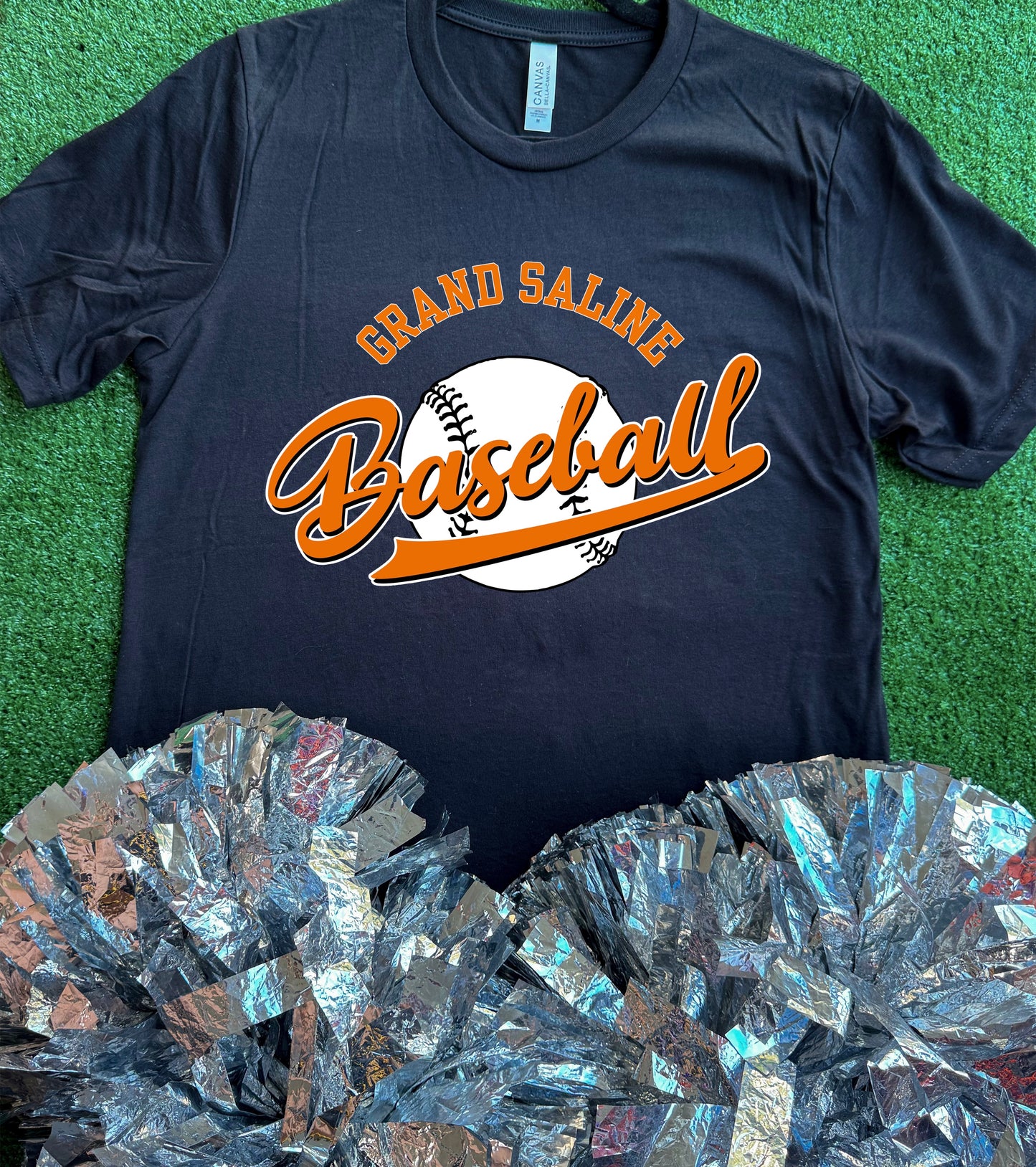 Grand Saline Indians Baseball Curve Tee