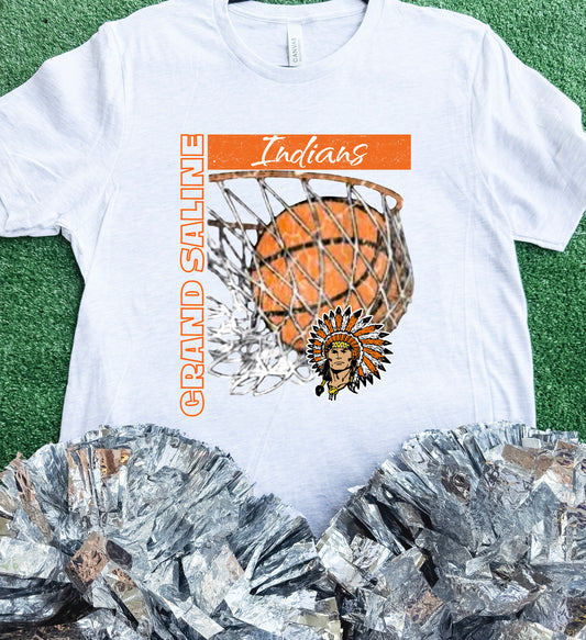 Grand Saline Indians BB Inlay Tee