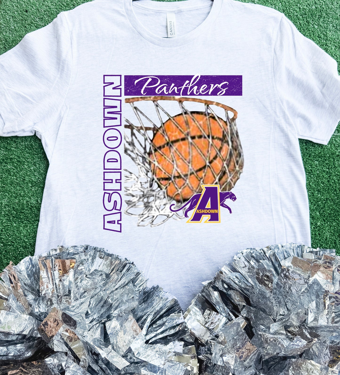 Ashdown Panthers BB Inlay Tee
