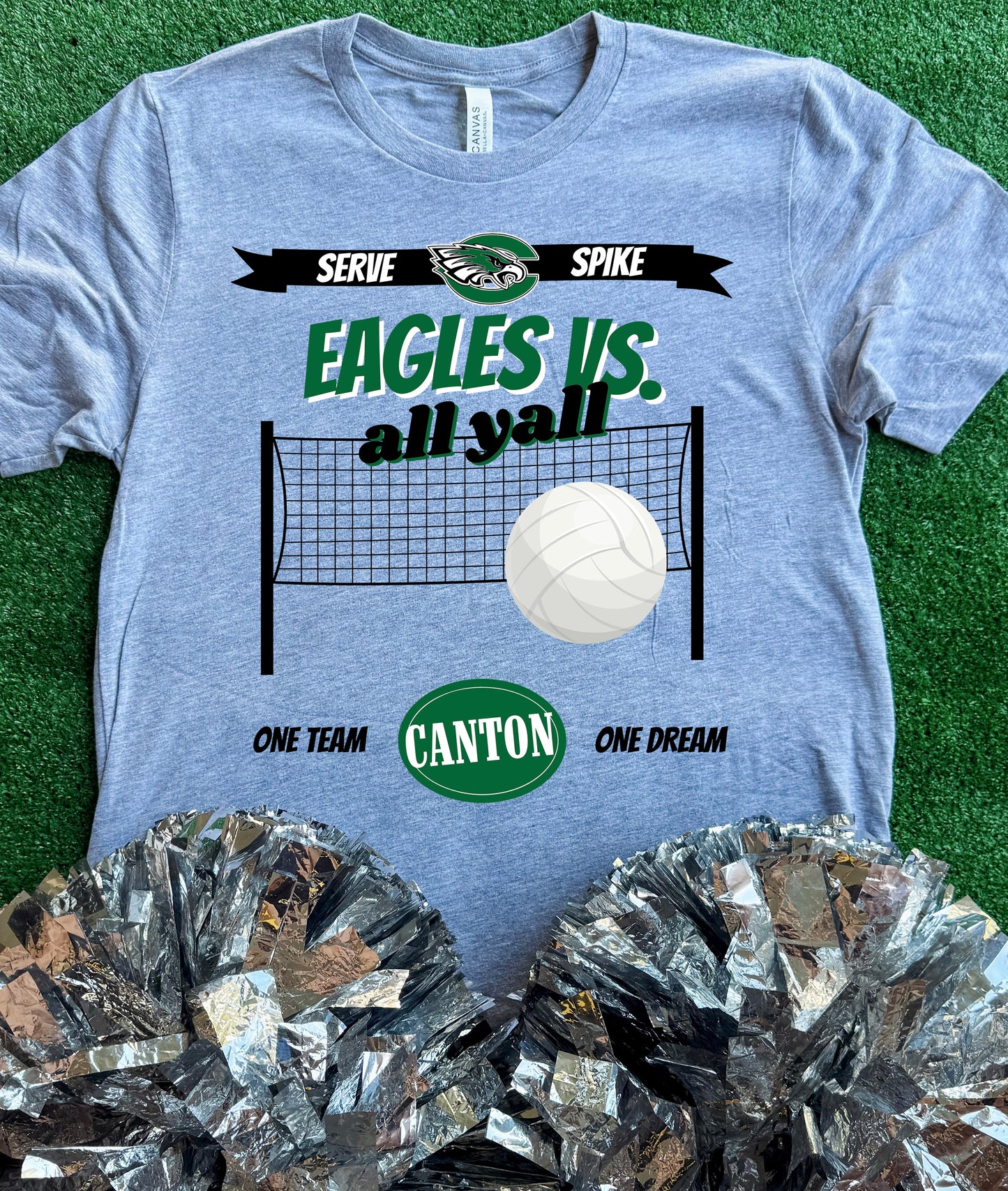 Canton Eagles Volleyball VS All Yall Tee