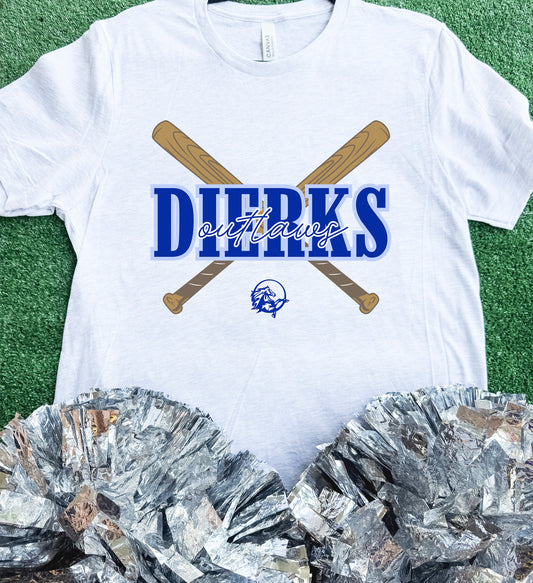 Dierks Outlaws Bat Tee