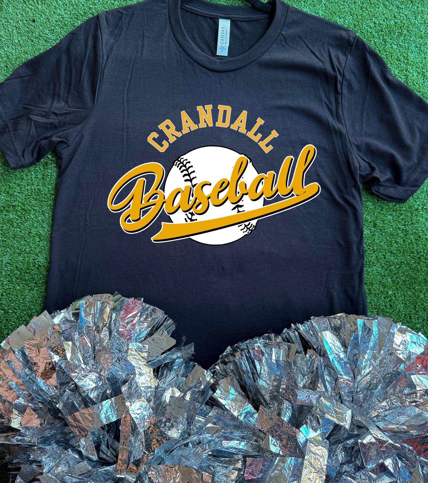 Crandall Pirates Baseball Curve Tee