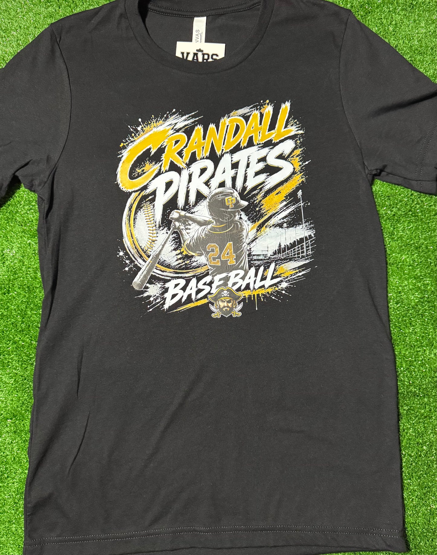 Crandall Pirates Baseball Tee