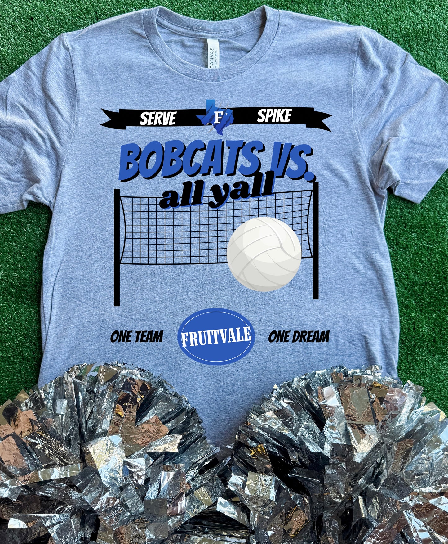 Fruitvale Bobcats Volleyball VS All Yall Tee