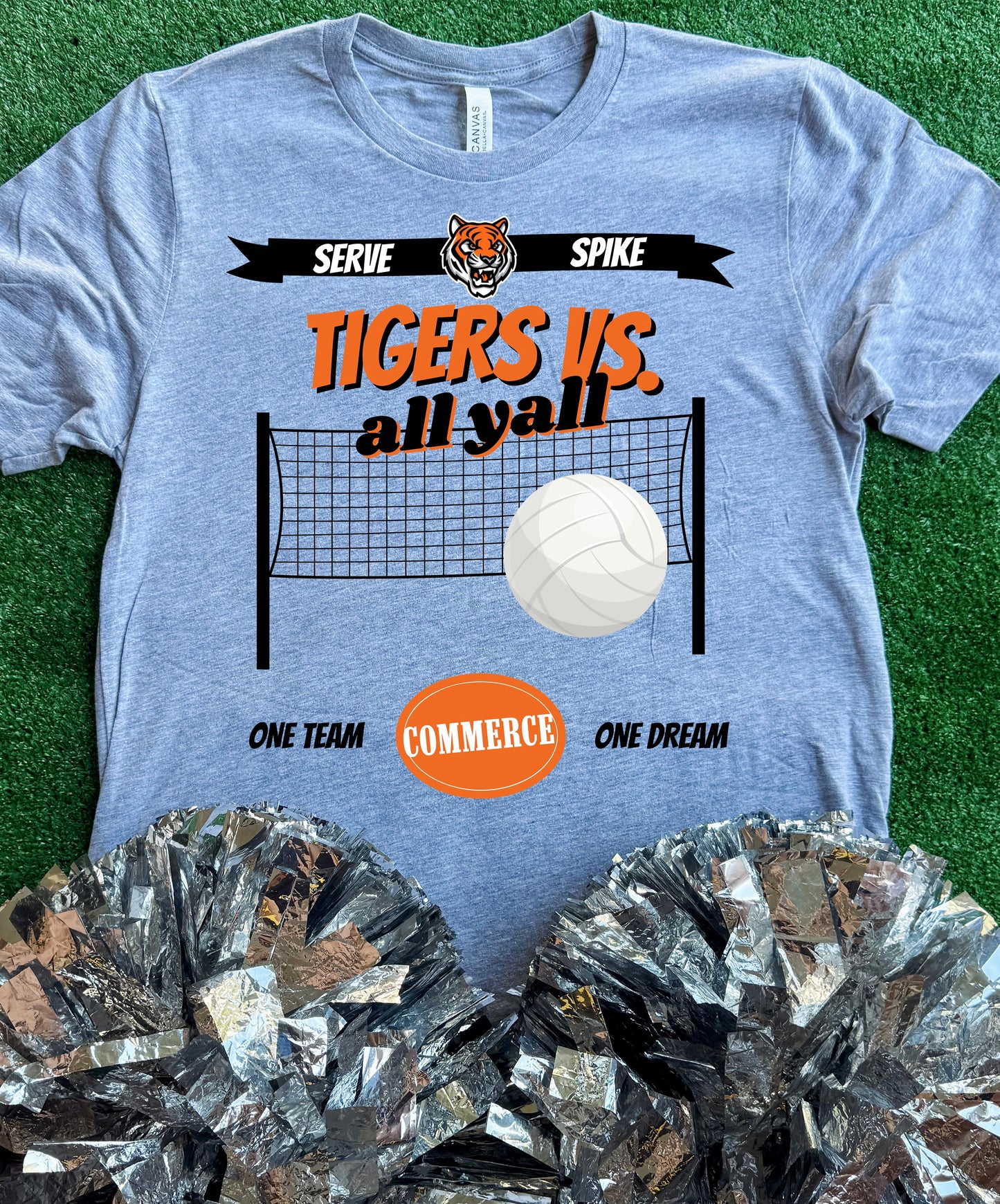 Commerce Tigers Volleyball VS All Yall Tee