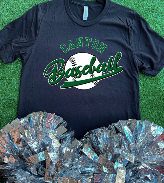 Canton Eagles Baseball Curve Tee