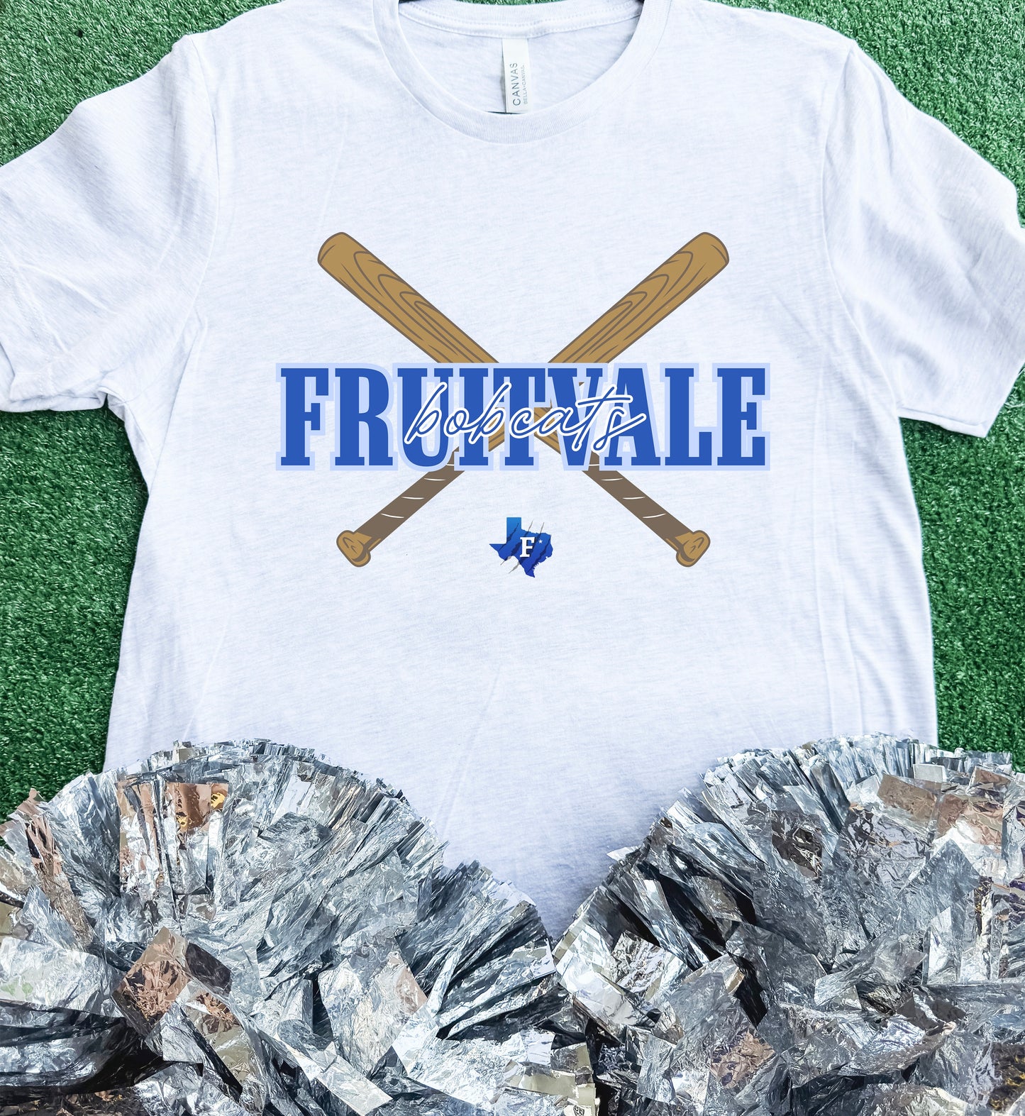 Fruitvale Bobcats Bat Tee