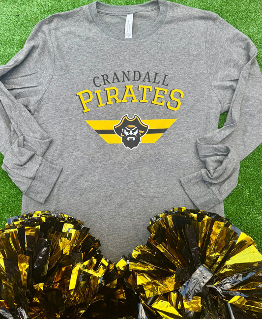 Crandall Pirates Stripe Long Sleeve Tee