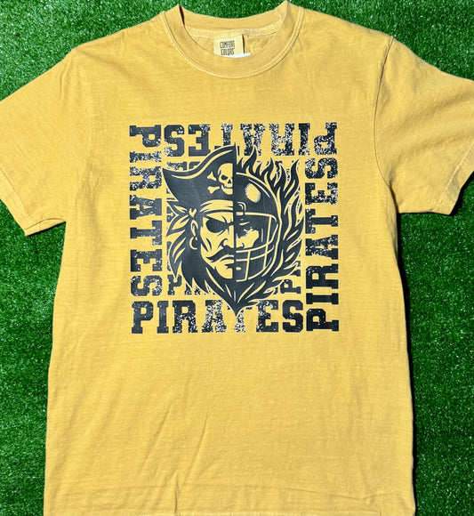 Crandall Pirates Half FB Tee