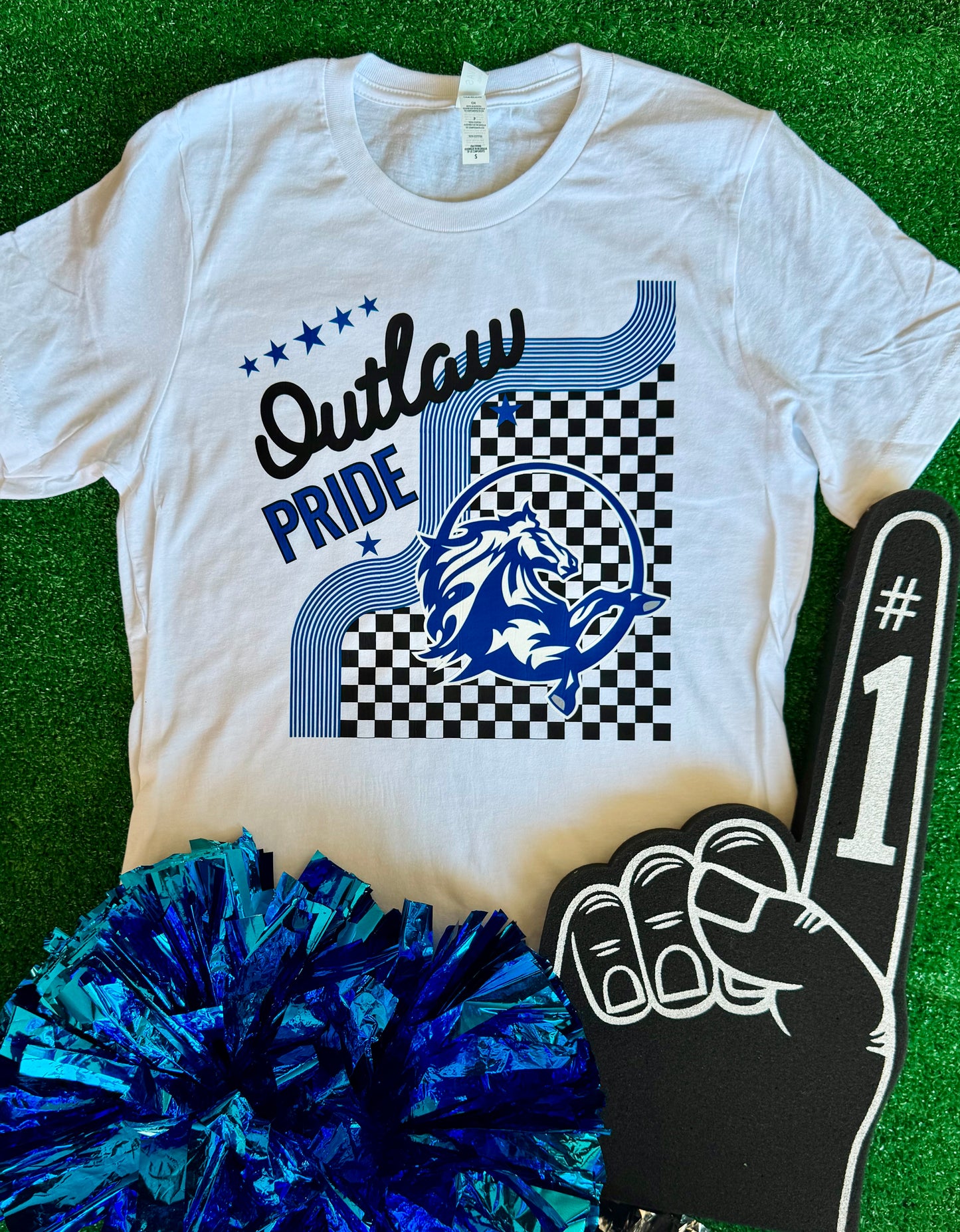 Dierks Outlaws Checkered Pride Tee