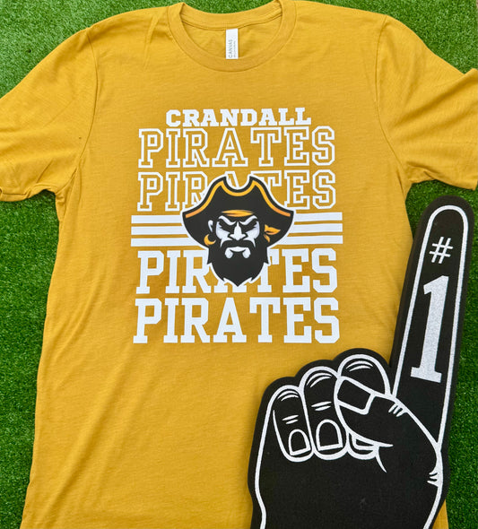 Crandall Pirates Reflect Tee