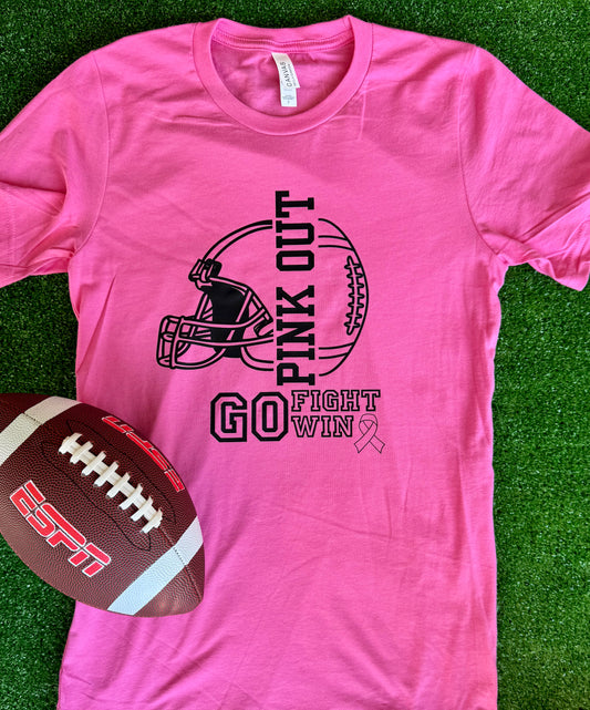 Pink Out Football Tee