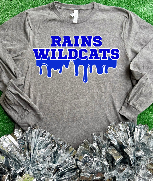 Rains Wildcats Drip Long Sleeve Tee