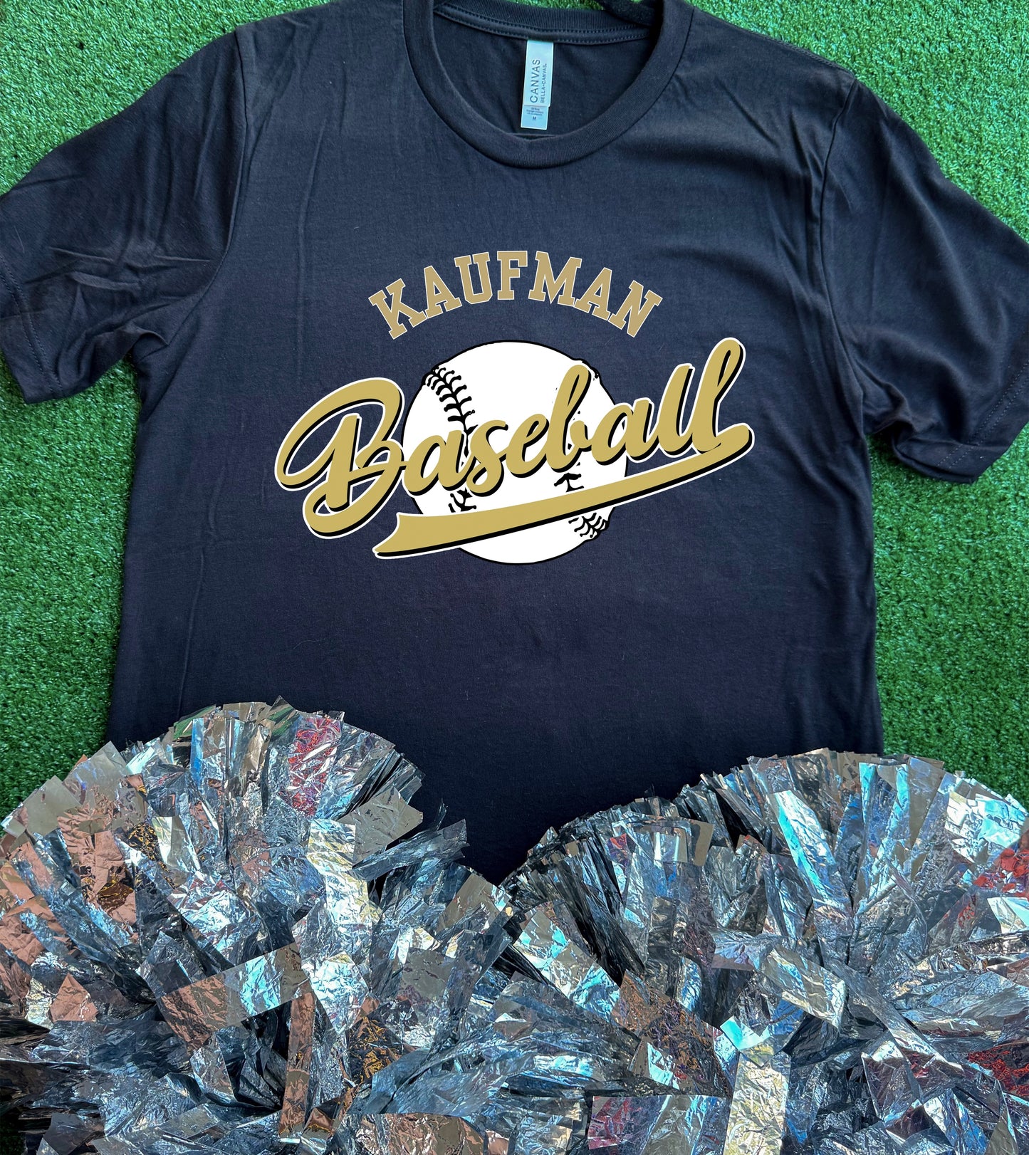 Kaufman Lions Baseball Curve Tee