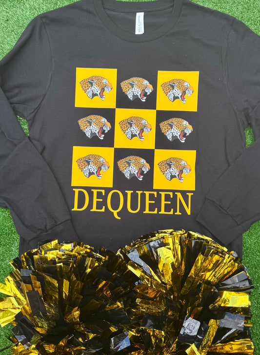 DeQueen Leopards Logo Long Sleeve Tee