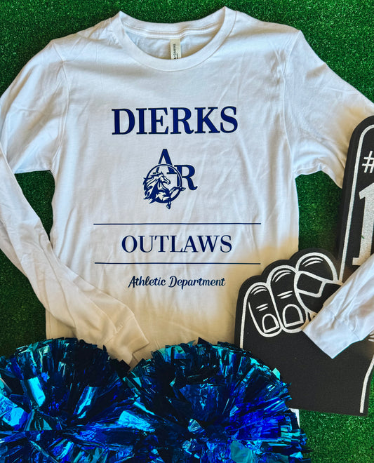 Dierks Outlaws Athletic Tee Long Sleeve
