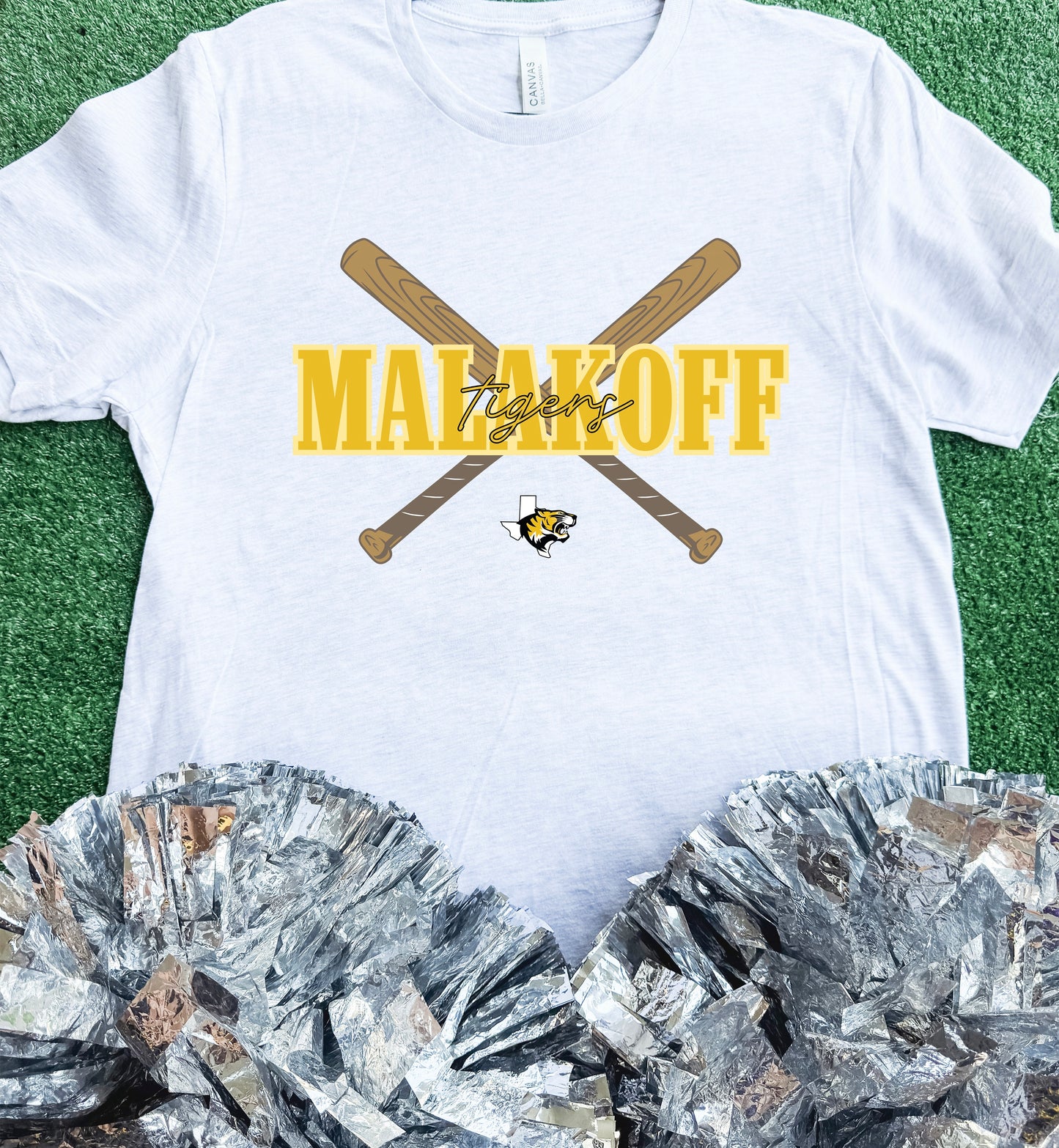 Malakoff Tigers Bat Tee