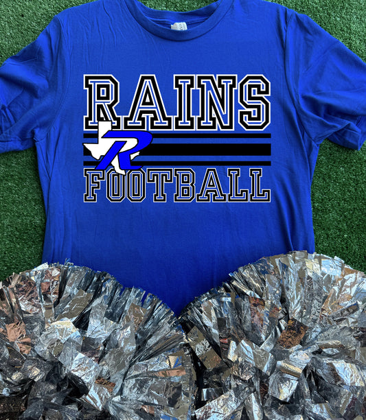 Rains Wildcats Football Tee