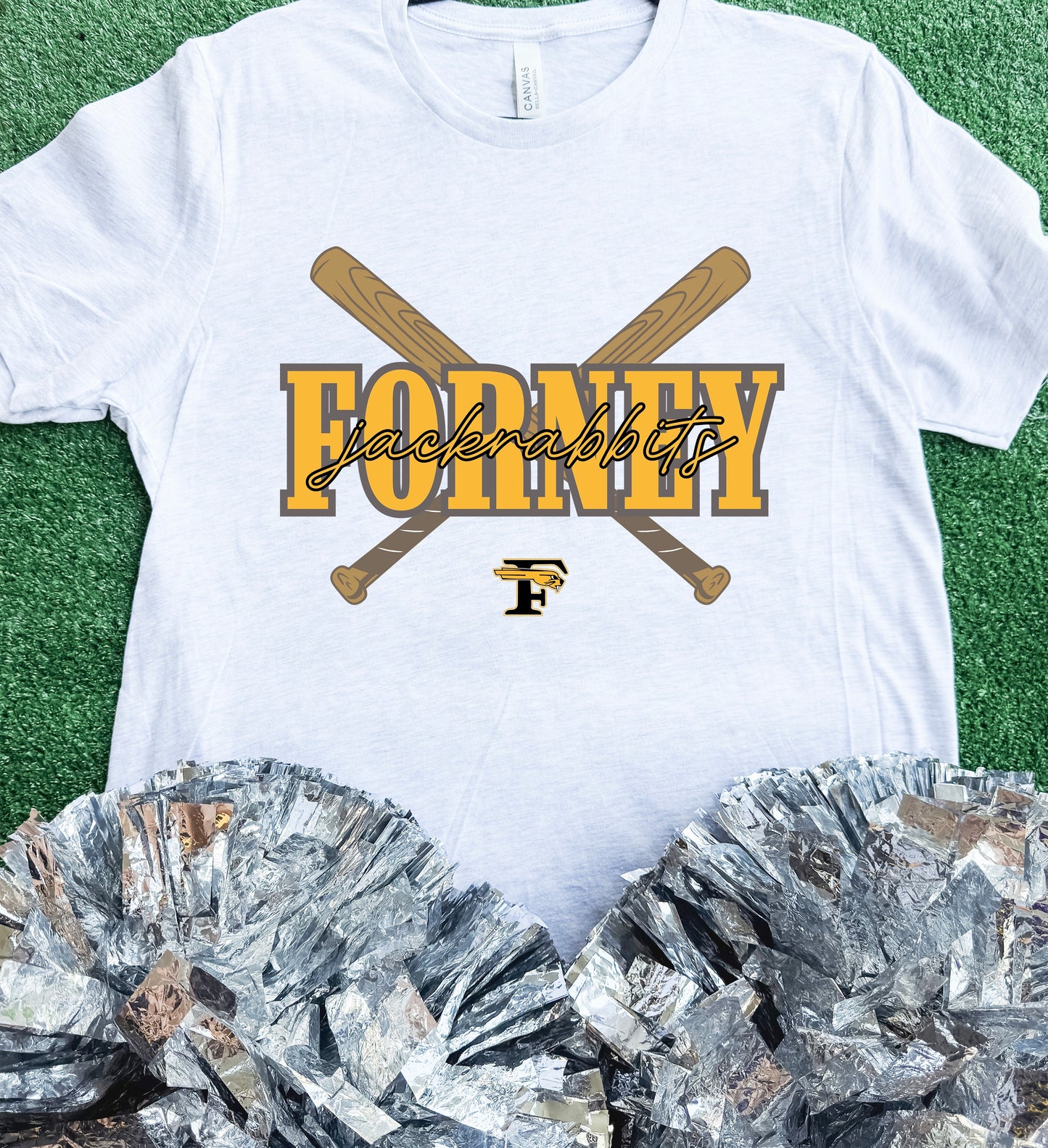 Forney Jackrabbits Bat Tee