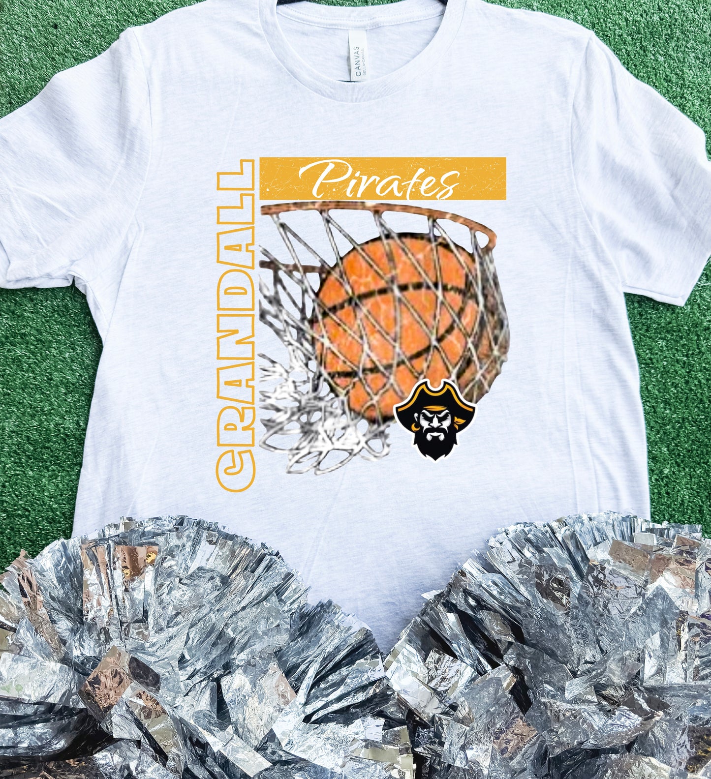 Crandall Pirates BB Inlay Tee