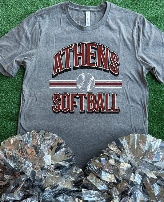 Athens Curve Softball Tee
