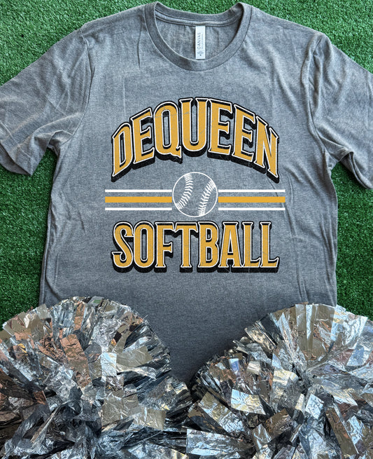 DeQueen Curve Softball Tee