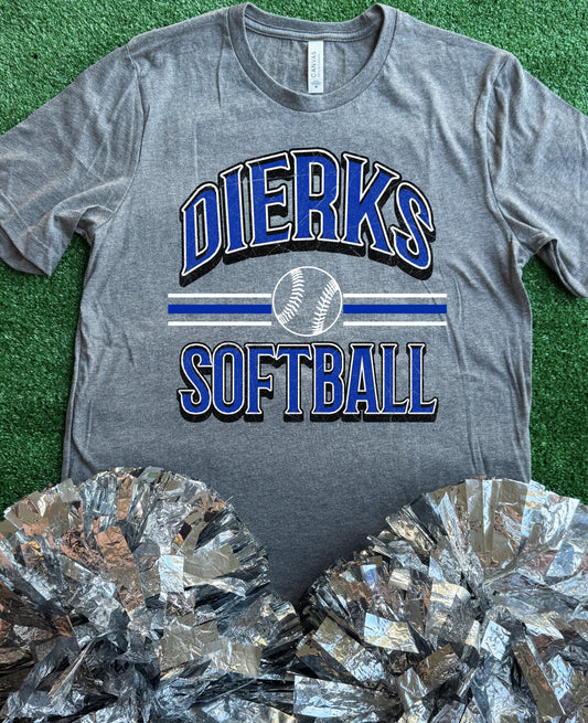 Dierks Curve Softball Tee