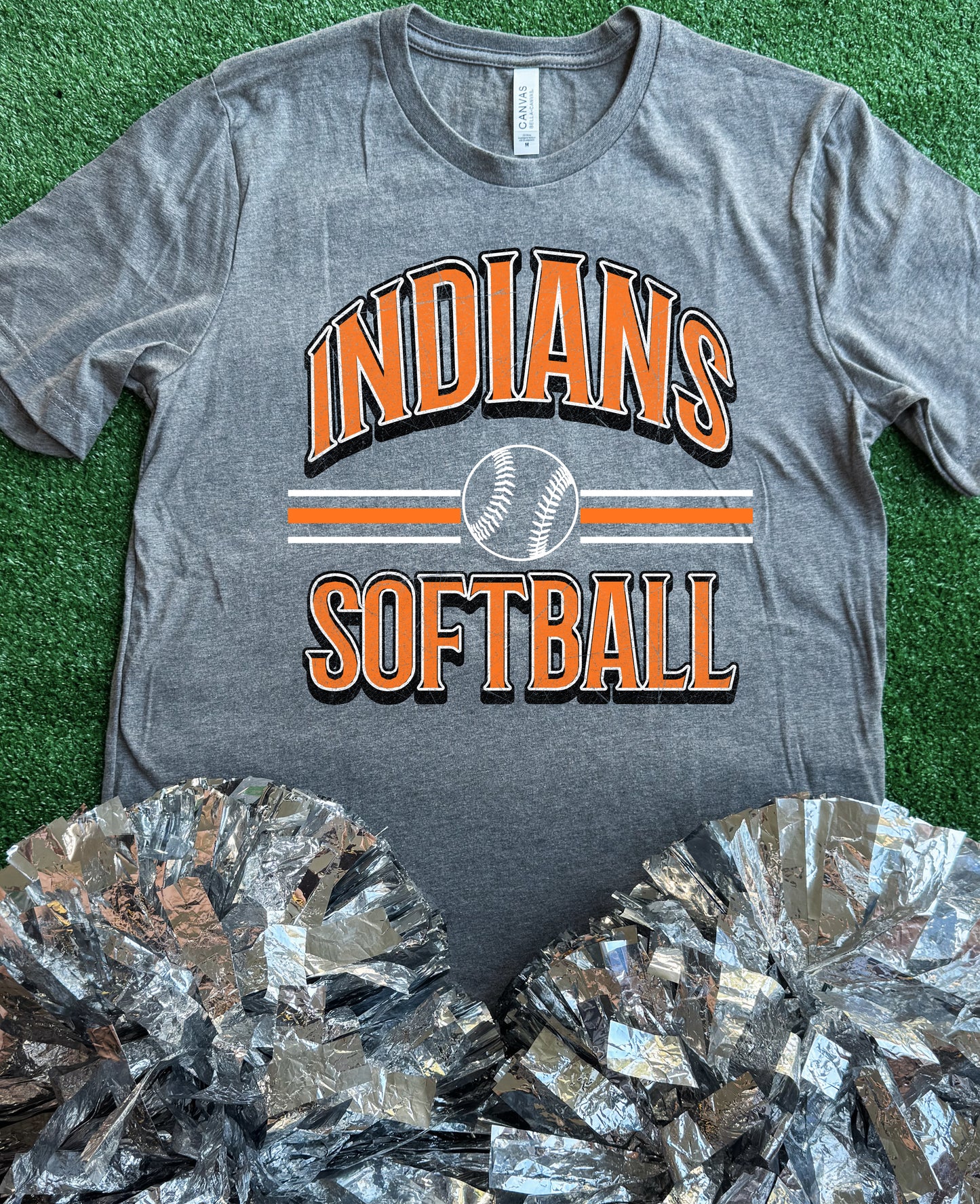 Indians Curve Softball Tee