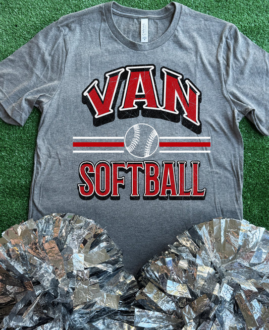 Van Curve Softball Tee