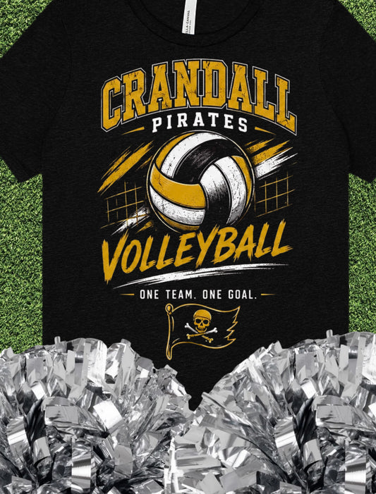 Crandall Pirates VB Flag Tee