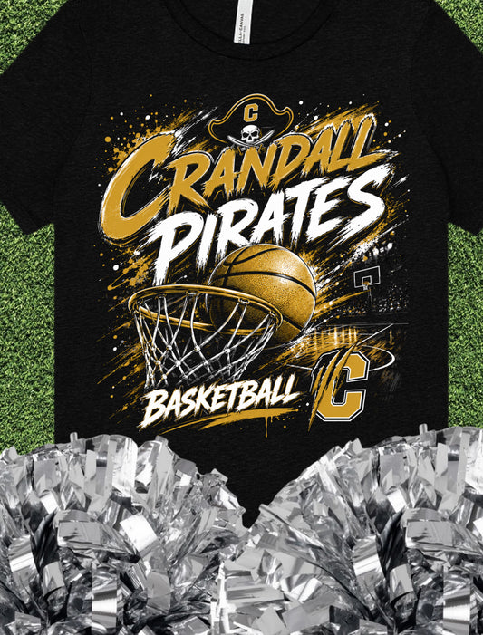 Crandall Pirates BB Court Tee