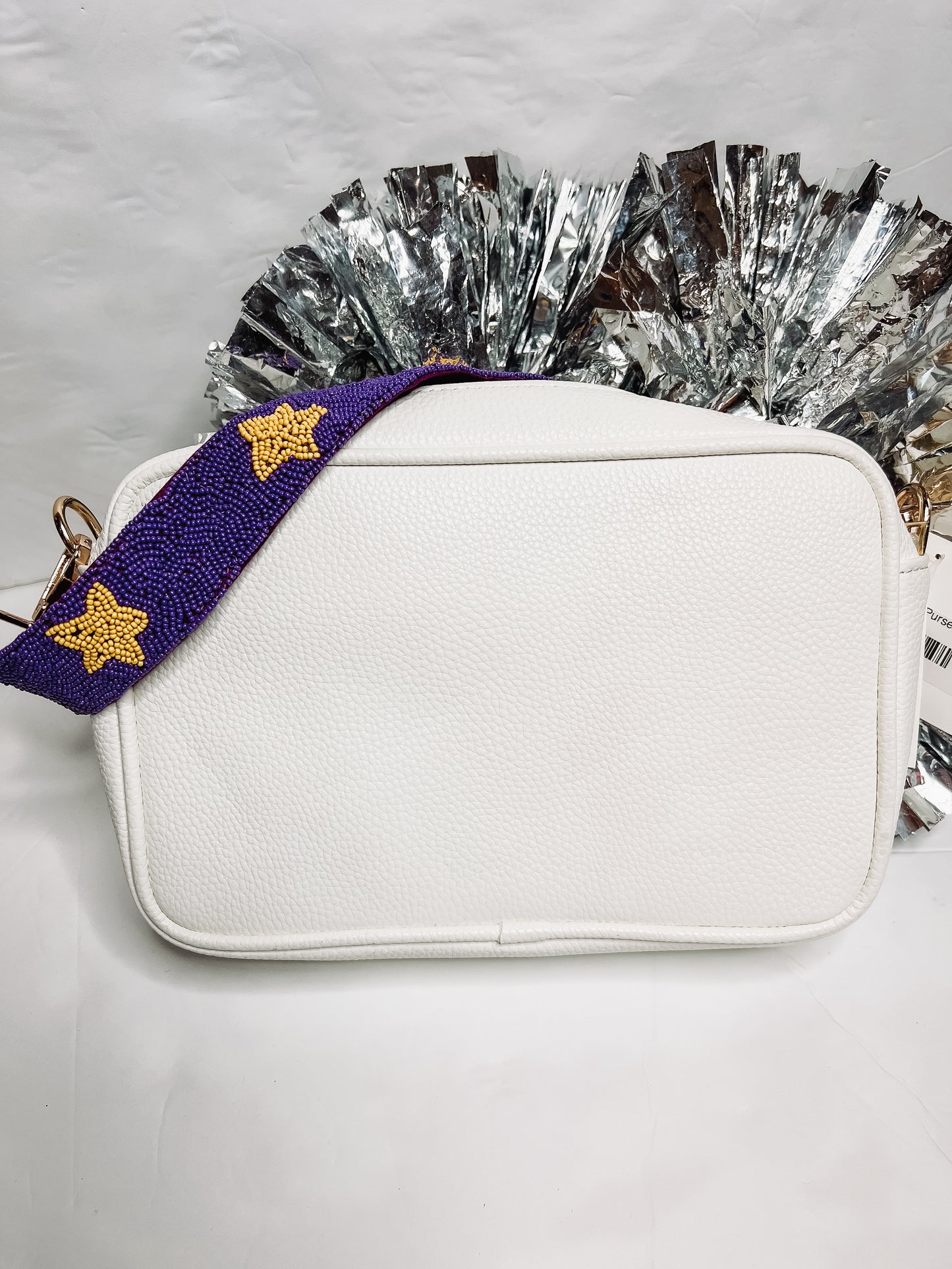 Varsitee Purse in White