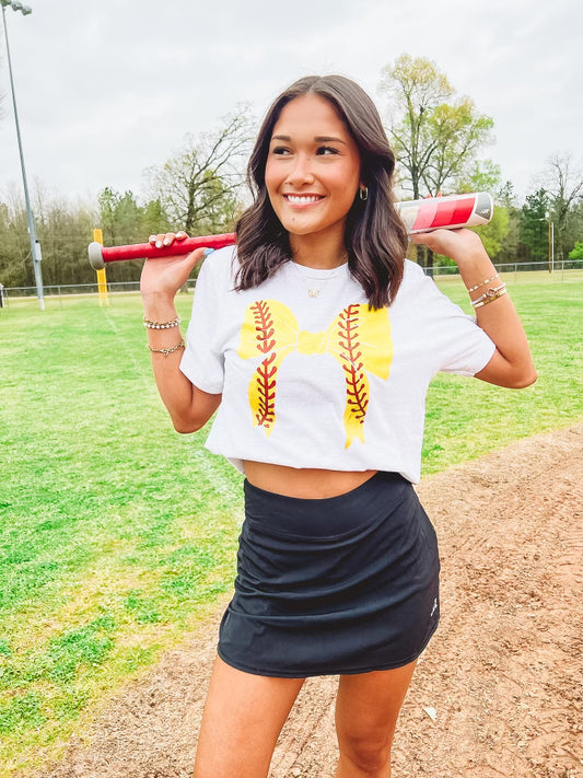 Softball Bow Tee