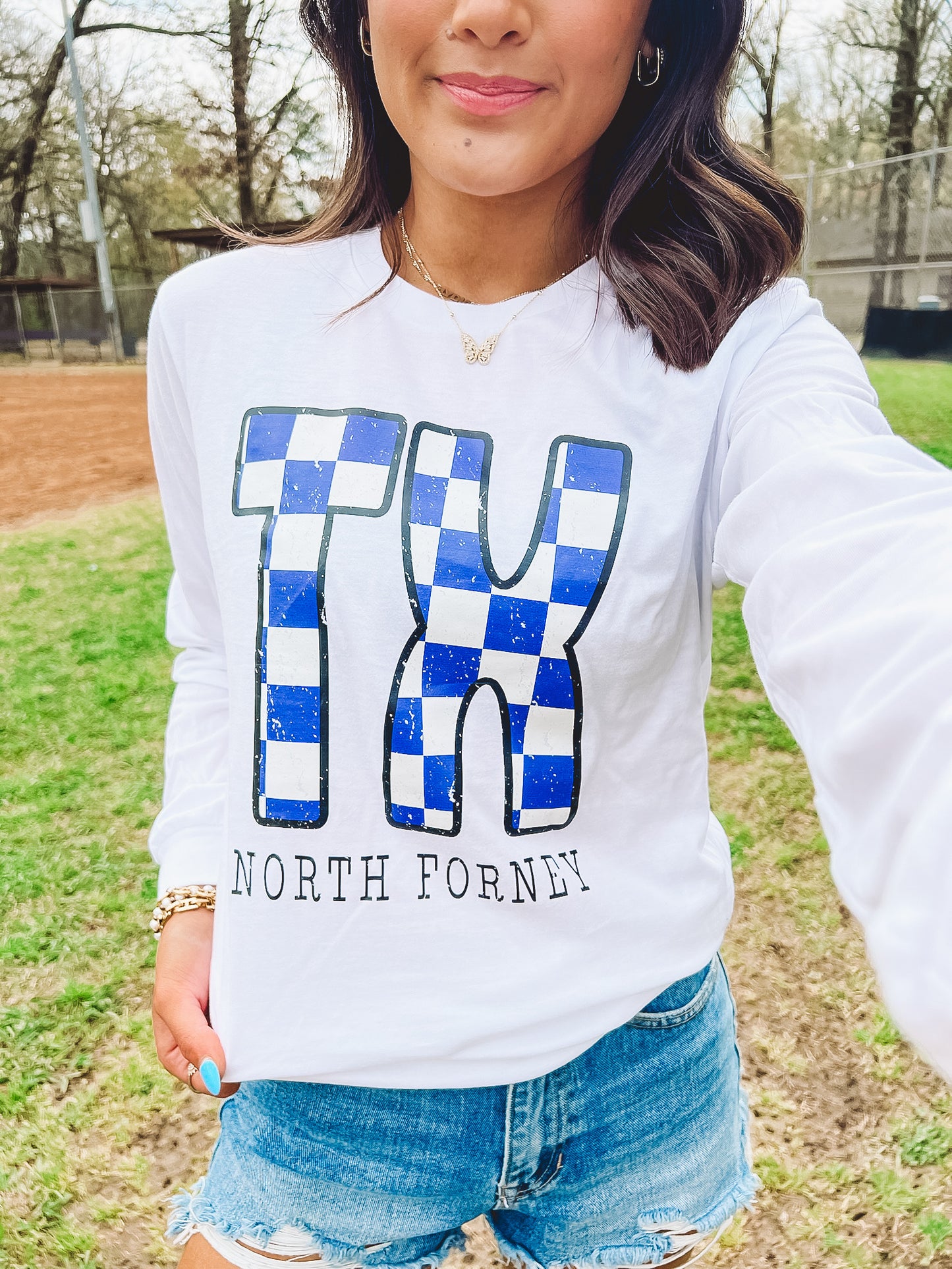 North Forney Checkered Texas Long Sleeve