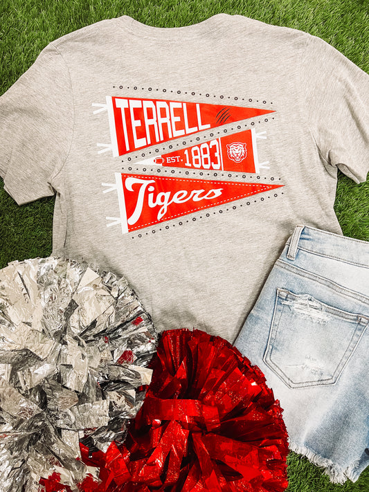 Terrell Tigers Flag Tee