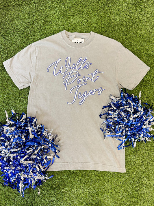 WP Tigers Cursive Outline Tee