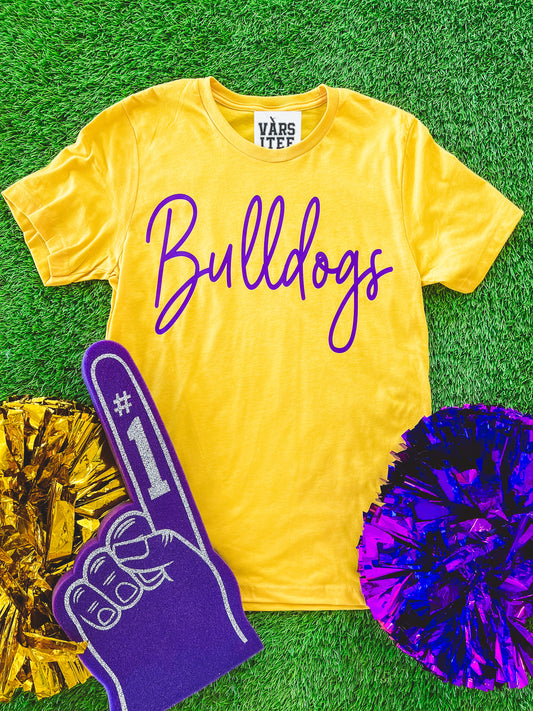 Cursive Bulldogs Tee