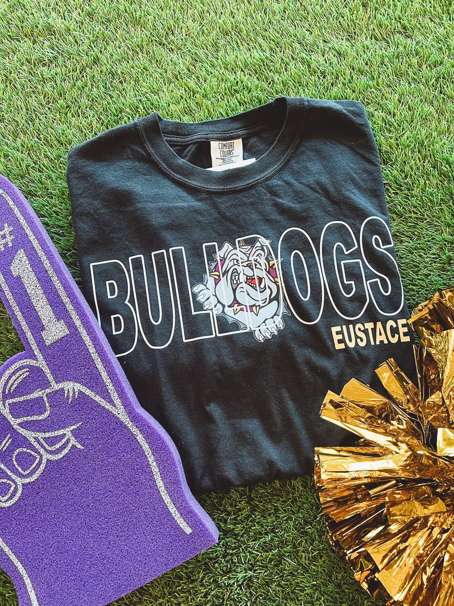 Eustace Bulldogs Outline Logo Tee