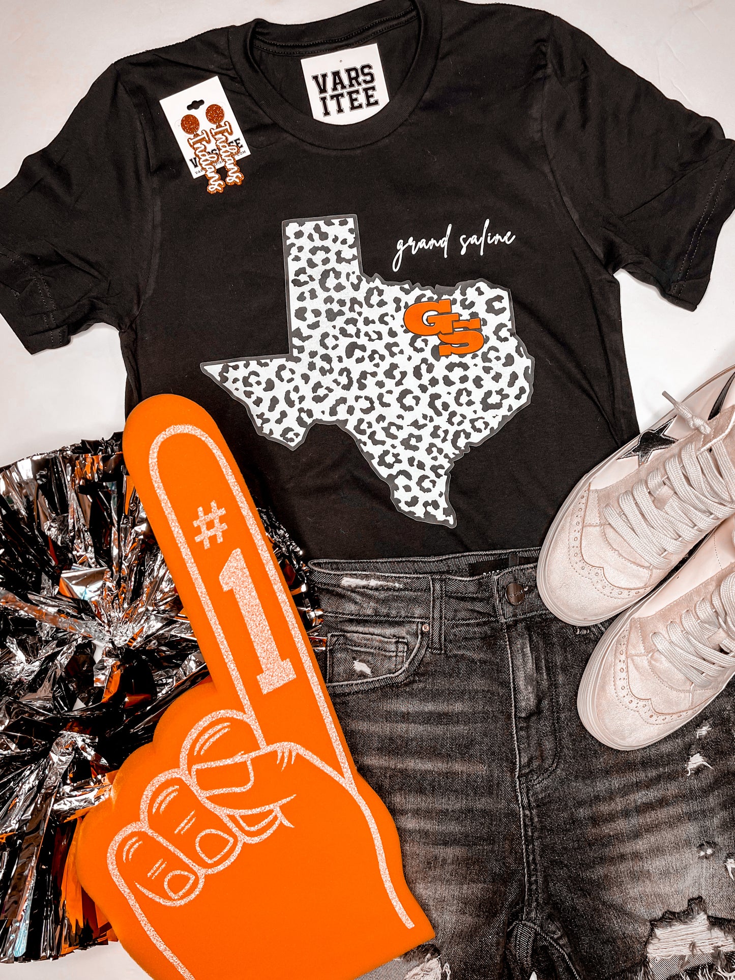 Grand Saline Leopard Texas Tee