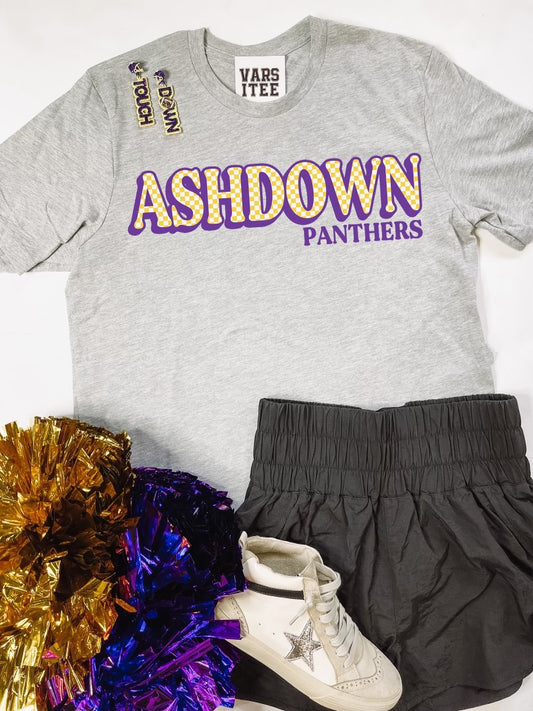 Ashdown Panthers Checker Tee
