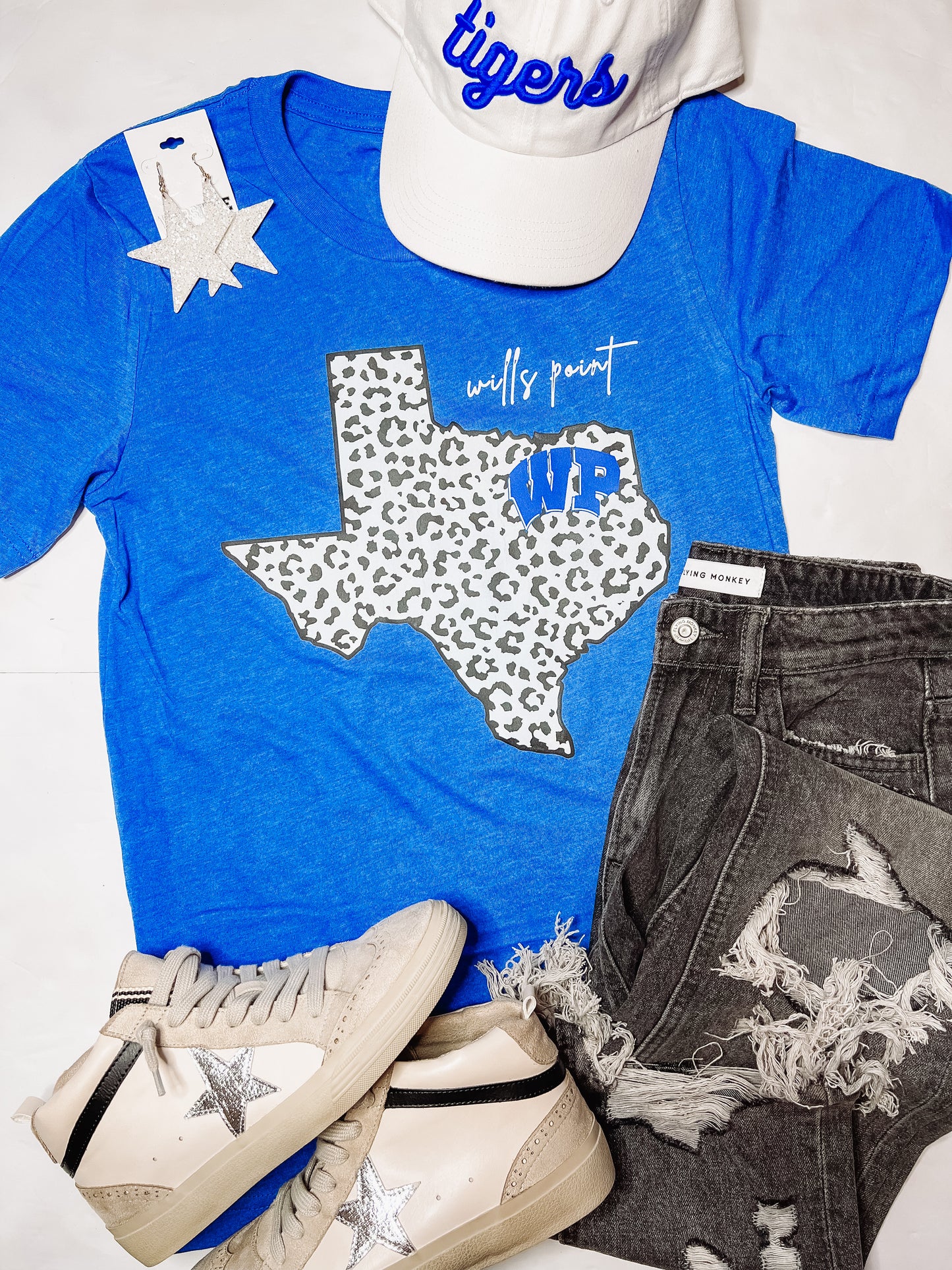 Wills Point Leopard Texas Tee