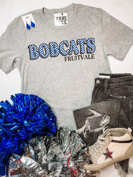 Fruitvale Bobcats Checker Tee