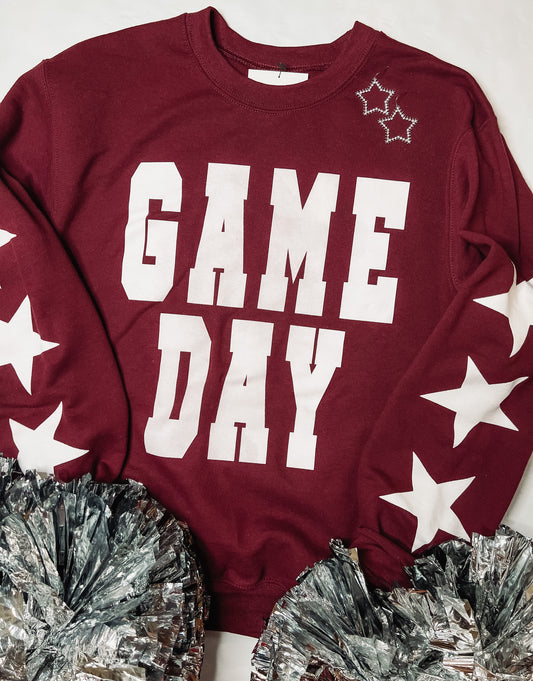 Maroon Game Day Star Sweatshirt